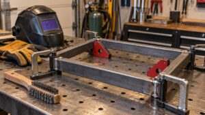 Editorial home improvement scene for Beginner Welding Projects You Can Start Today