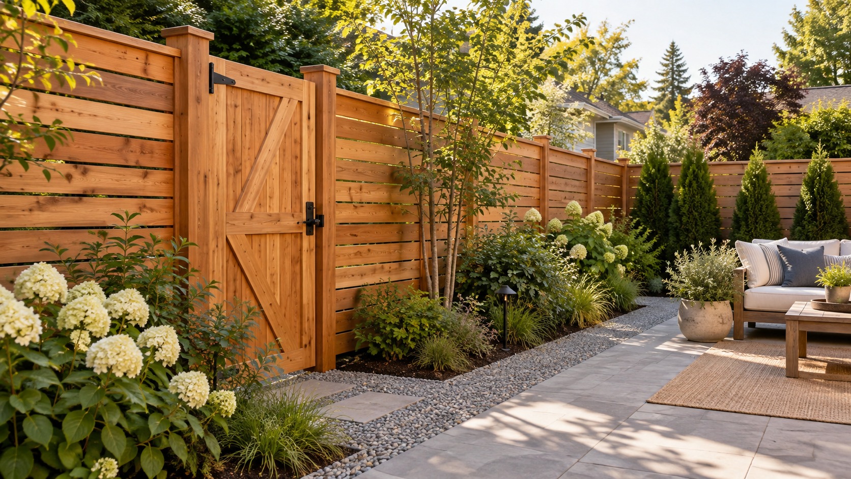 Editorial home improvement scene for Best Fence Designs for Privacy in Residential Backyards
