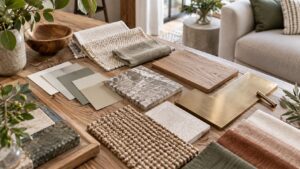 Editorial home improvement scene for The Fundamentals of Texture in Interior Design